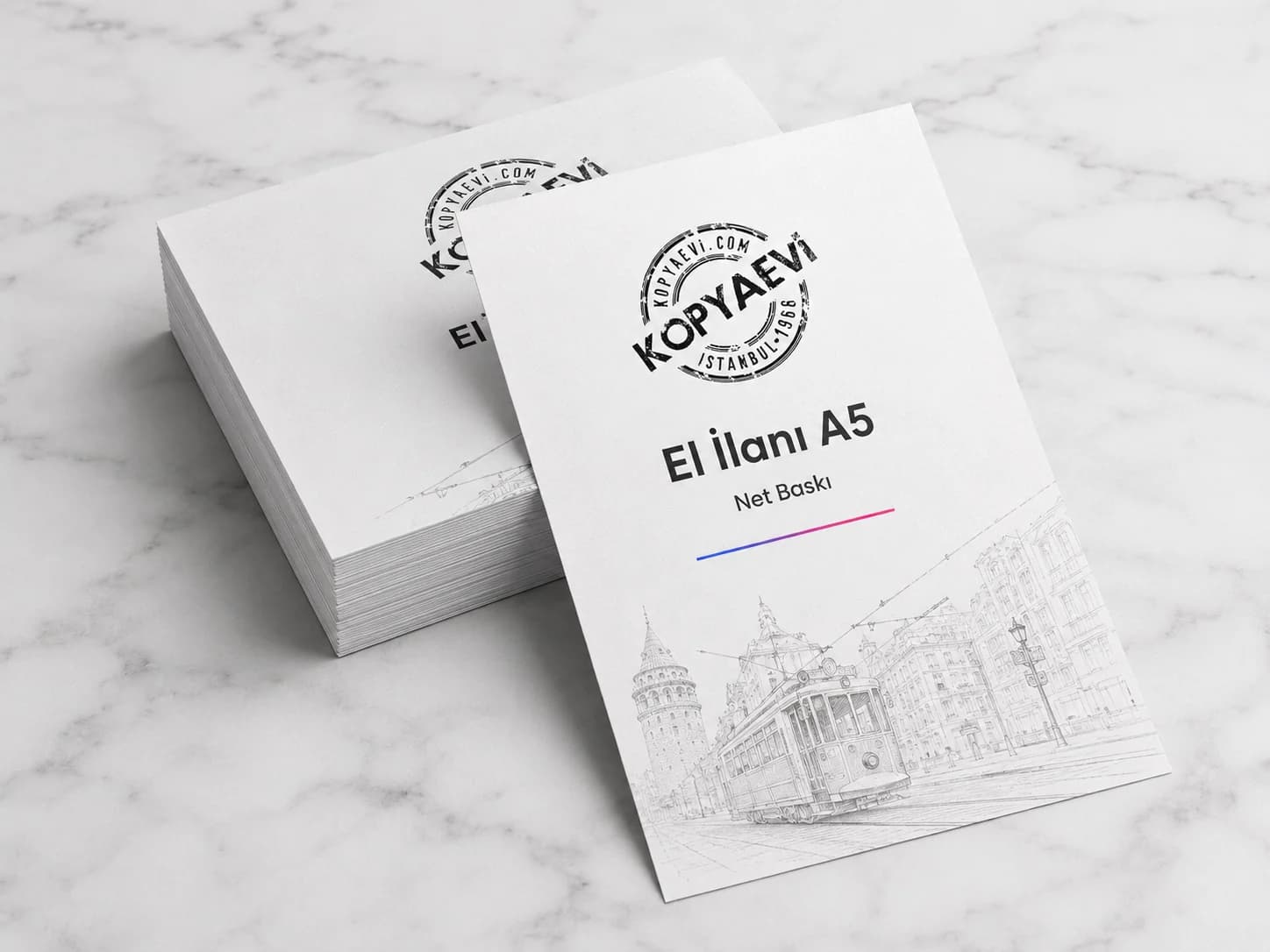 El İlanı A5 Kopyaevi ürün mockup görseli