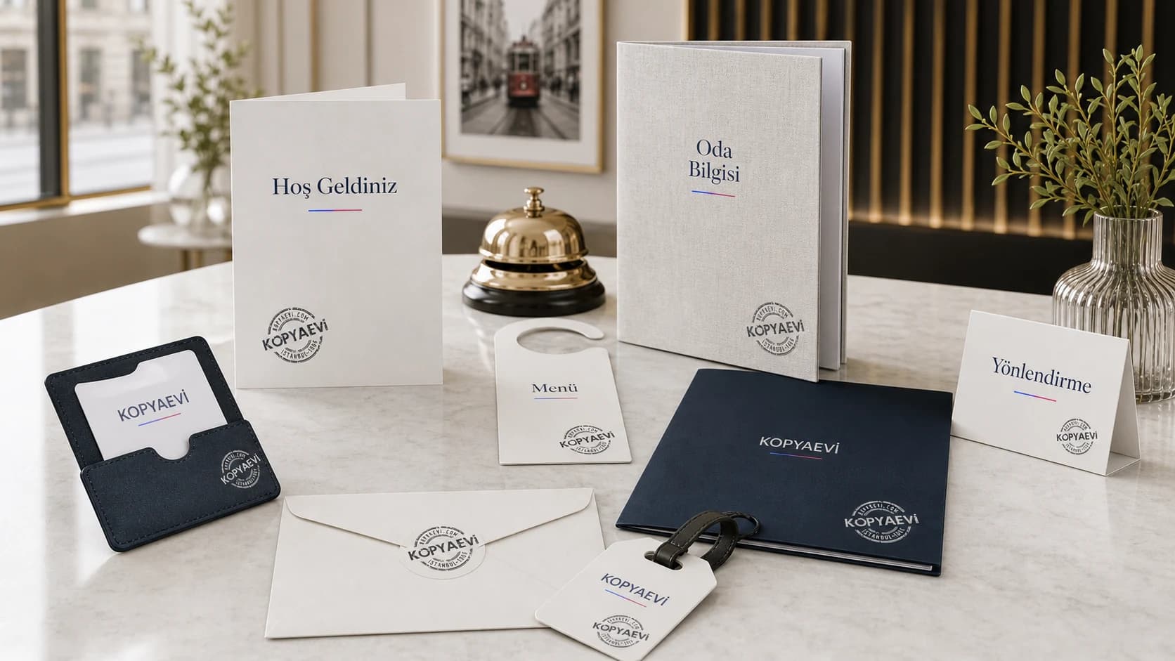 Kopyaevi otel ve turizm basılı ürünleri