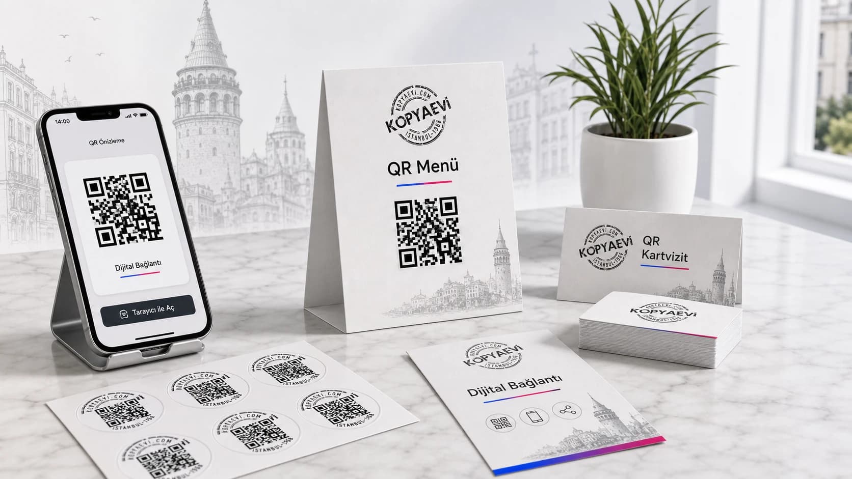 Kopyaevi QR kodlu baskı ürünleri