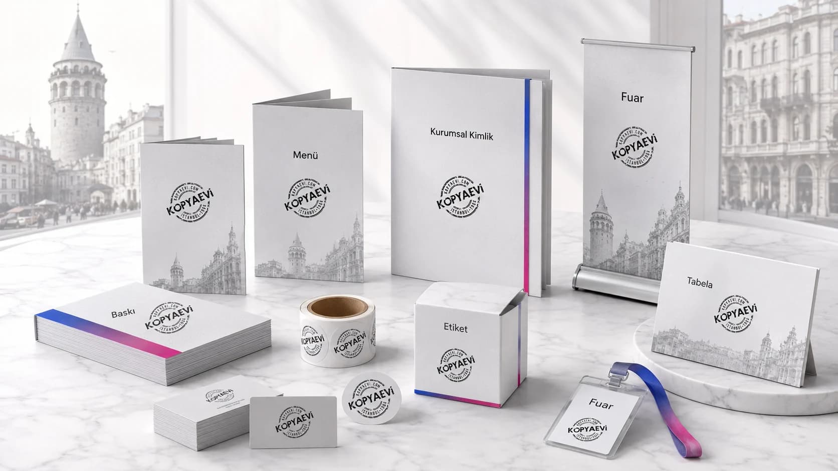 KOBİ ve yerel işletmeler için menü, katalog ve baskı ürünleri