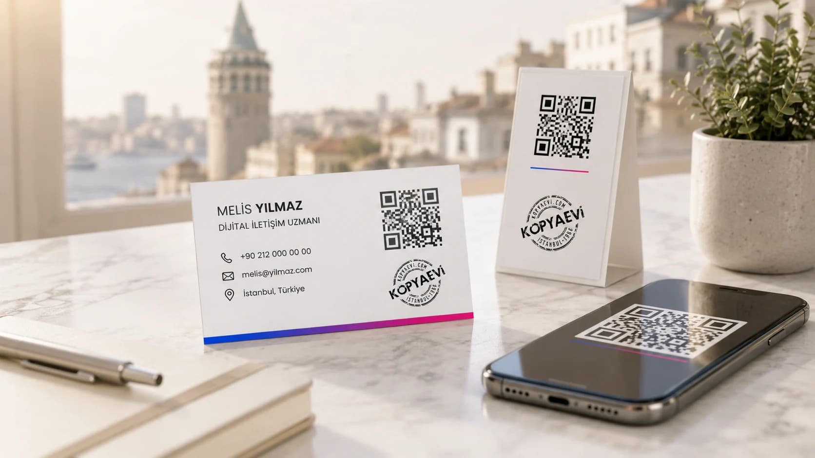 QR menü kartı Kopyaevi ürün görseli