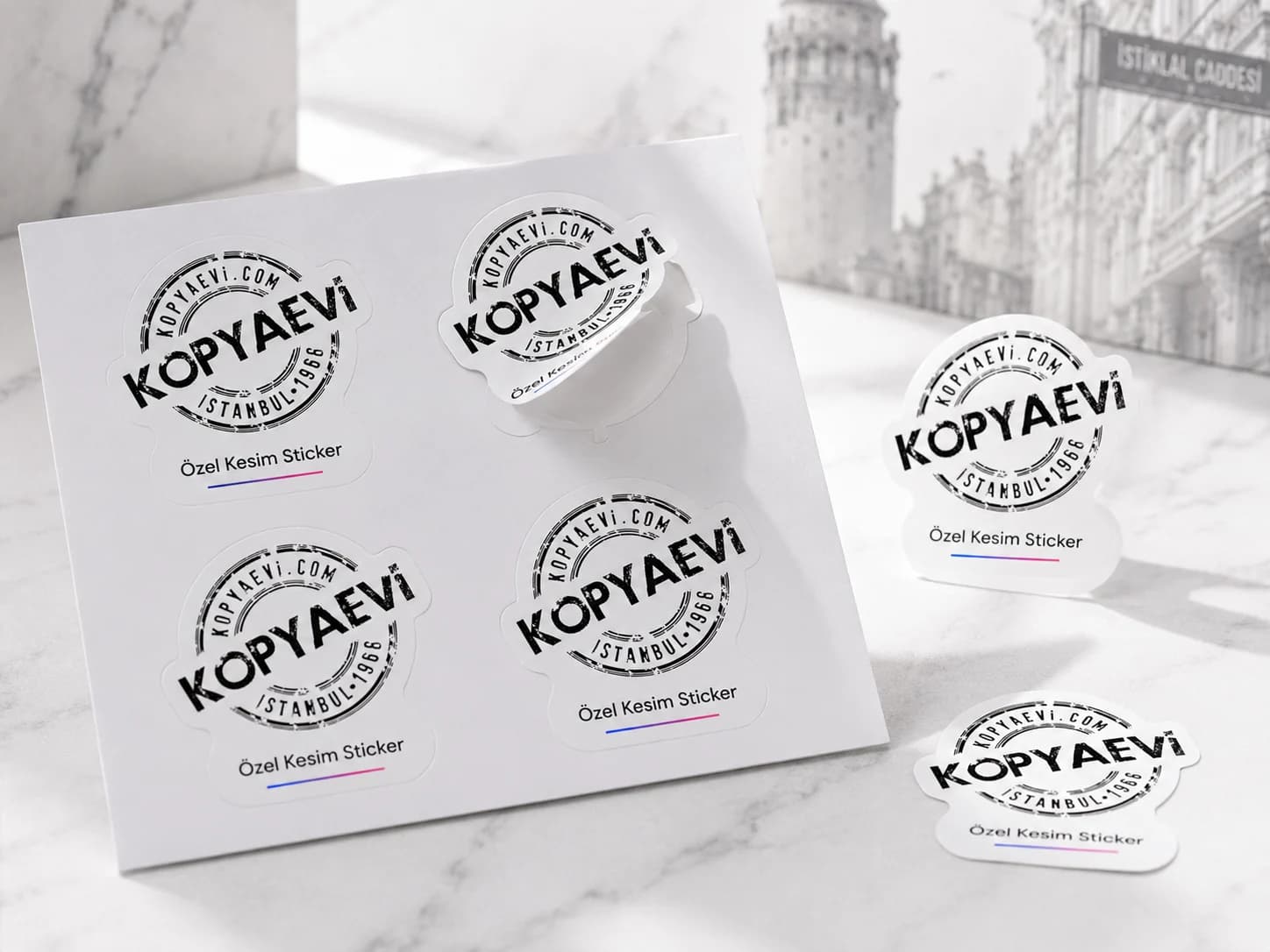 Özel Kesim Sticker Kopyaevi ürün görseli