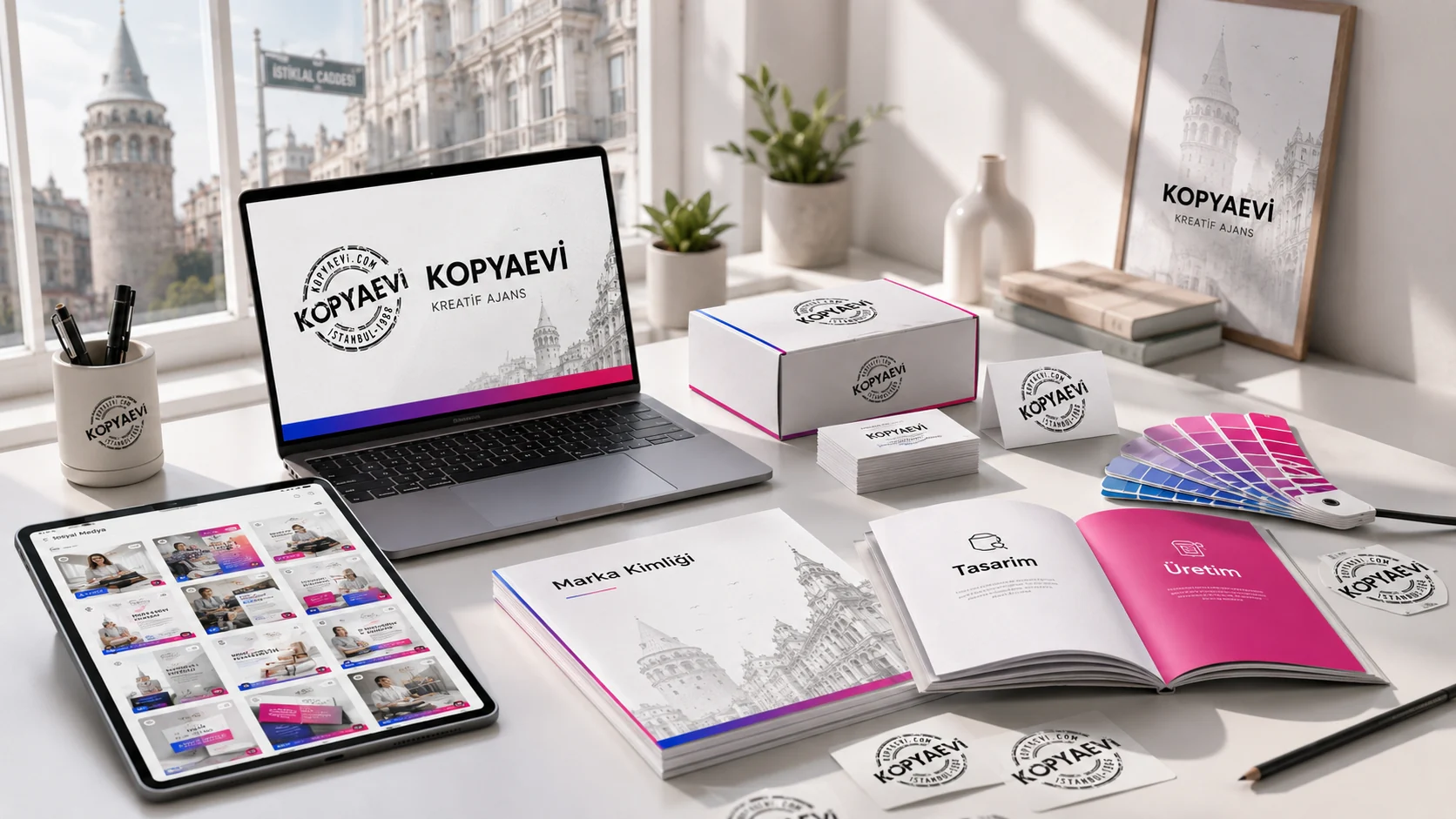 Kopyaevi Karaköy kurumsal baskı ve etiket numune